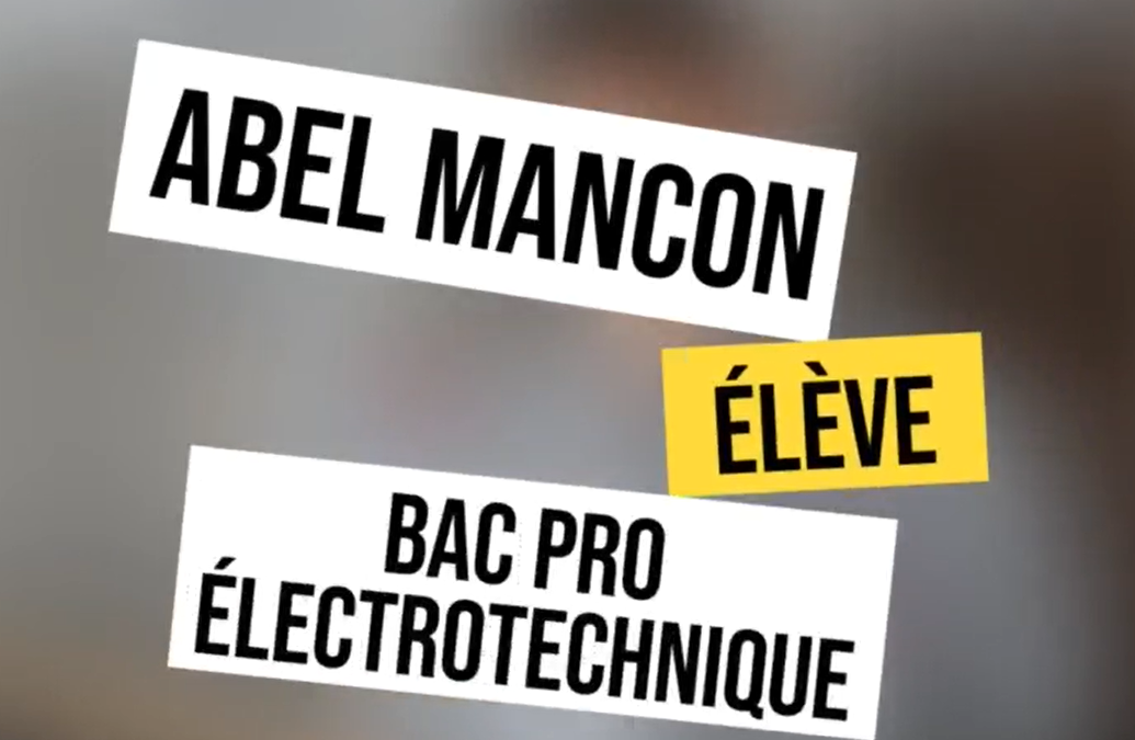 Abel Mancon parle de son expérience en électrotechnique au Campus Lumière