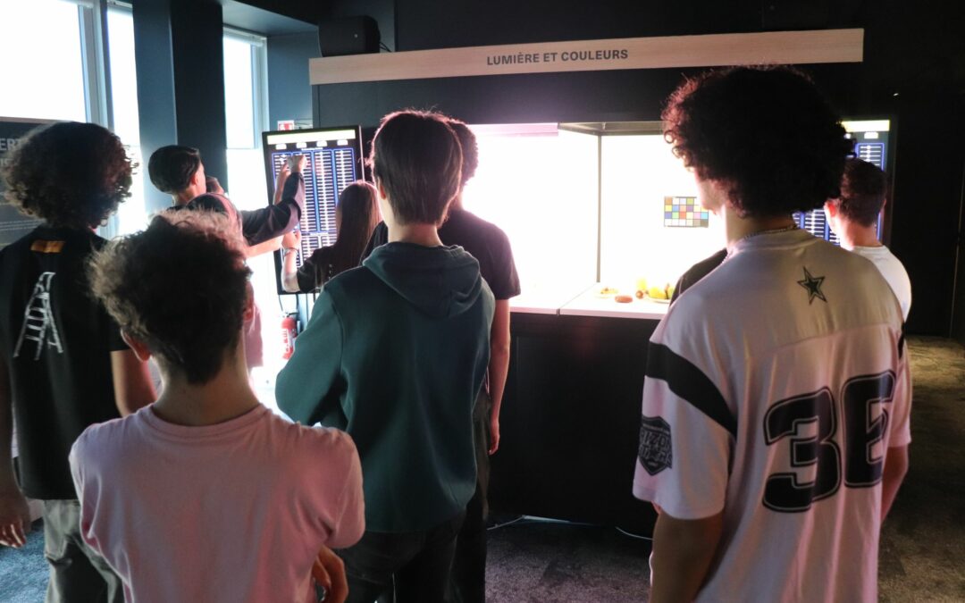 Des élèves en immersion dans le Parcours Lumière